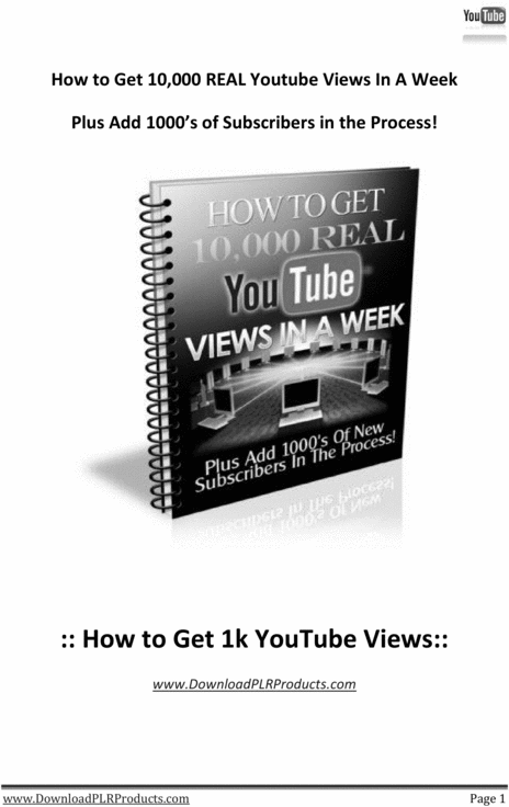 Product picture Get 10,000 Real Youtube Views