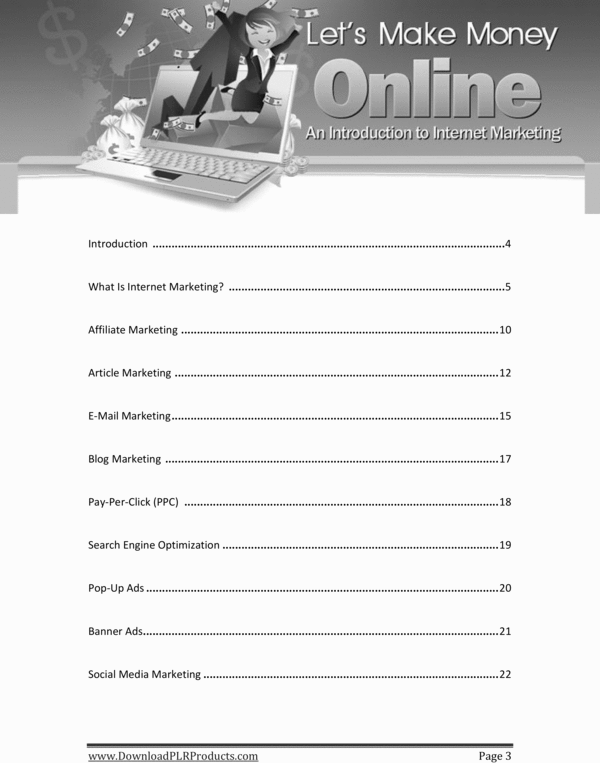 Product picture Lets Make Money Online