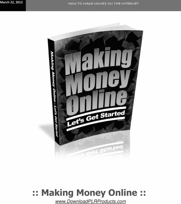 Product picture Making Money Online